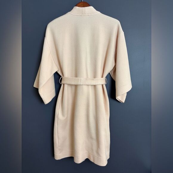 Soma Ballet Pastel Pink Super Soft Comfy Belted Robe Size S/M Half Sleeve Midi - Picture 2 of 11